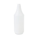 Embossed Plastic Spray Bottle, 32 oz, Clear, 24/Carton