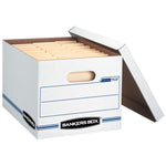 Stor/file Basic-Duty Storage Boxes, Letter/legal Files, 12.5" X 16.25" X 10.5", Kraft/green, 12/carton