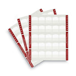 Laser Printable Index Tabs, 1/5-Cut, White, 1.13" Wide, 100/Pack