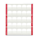 Laser Printable Index Tabs, 1/5-Cut, White, 1.13" Wide, 100/Pack