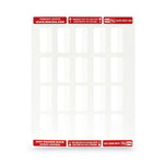 Laser Printable Index Tabs, 1/5-Cut, White, 2" Wide, 300/Pack