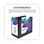 Nonstick D-Ring View Binder, 3 Rings, 6" Capacity, 11 X 8.5, Black