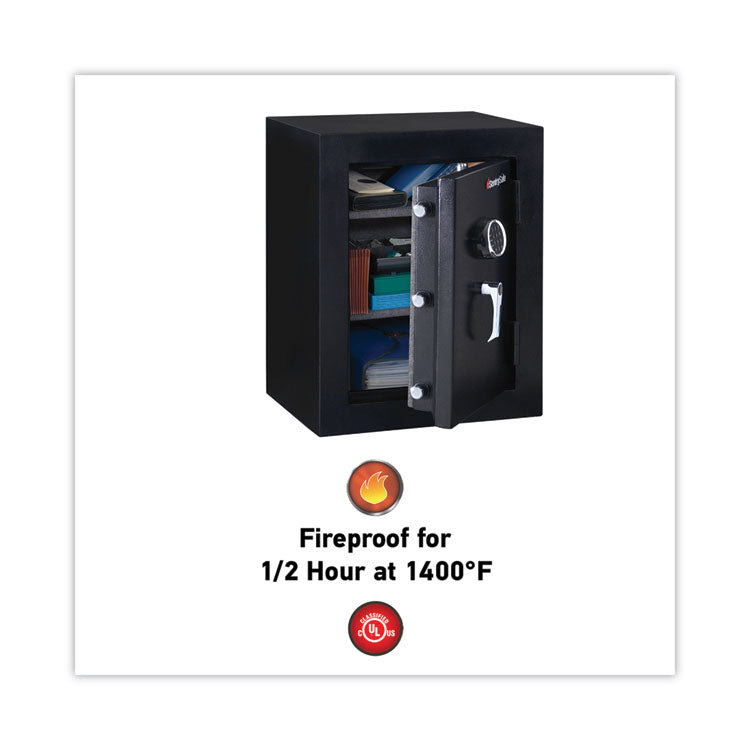 Executive Fire-Safe, 3.4 Cu Ft, 21.75w X 19d X 27.75h, Black