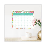 Day Designer Peyton Academic Wall Calendar, Floral Artwork, 11 x 8.75, White Sheets, 12-Month (July to June): 2025 to 2026