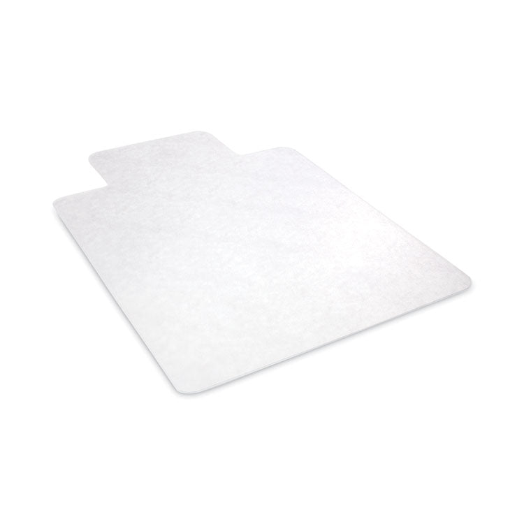EconoMat All Day Use Chair Mat for Hard Floors, Flat Packed, 46 x 60, Lipped, Clear