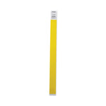 Crowd Management Wristbands, Sequentially Numbered, 10" x 0.75", Yellow, 100/Pack