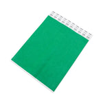 Crowd Management Wristbands, Sequentially Numbered, 10" x 0.75", Green, 100/Pack