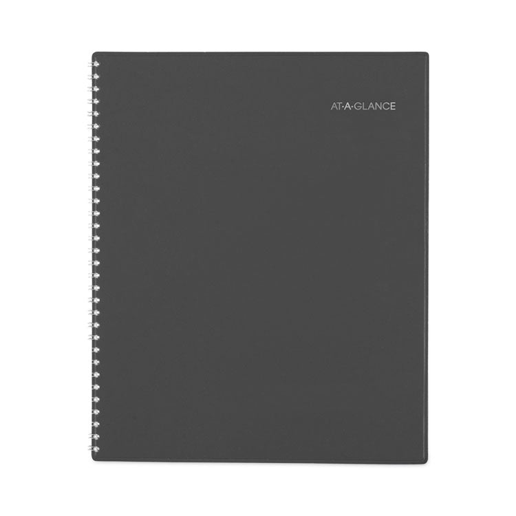 DayMinder Academic Monthly Desktop Planner, Twin-Wire Binding, 11 x 8.5, Charcoal Cover, 12-Month (July to June): 2025-2026