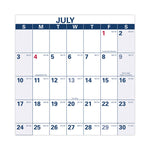 Academic Erasable Reversible Extra Large Wall Calendar, 48 x 32, White/Blue/Red, 12 Month (July to June): 2025 to 2026