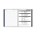 DayMinder Academic Monthly Desktop Planner, Twin-Wire Binding, 11 x 8.5, Charcoal Cover, 12-Month (July to June): 2025-2026