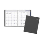 DayMinder Academic Monthly Desktop Planner, Twin-Wire Binding, 11 x 8.5, Charcoal Cover, 12-Month (July to June): 2025-2026