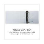 Earth's Choice Plant-Based Round Ring View Binder, 3 Rings, 5" Capacity, 11 x 8.5, White