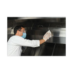 Stainless Steel Hood Degreaser Wipes, 1-Ply, 9 x 12, Unscented, White, 30 Wipes/Pack, 6 Packs/Carton