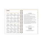 Day Designer Navy Stripe Daily/Monthly Planner, Horizontal Stripe Artwork, 8 x 5, Navy/White Cover, 12-Month (Jan-Dec): 2025