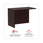 Alera Valencia Series Reversible Return/Bridge Shell, 42w x 23.63d x 29.5h. Mahogany