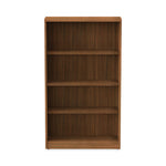 Alera Valencia Series Bookcase, Four-Shelf, 31.75w x 14d x 54.88h, Modern Walnut