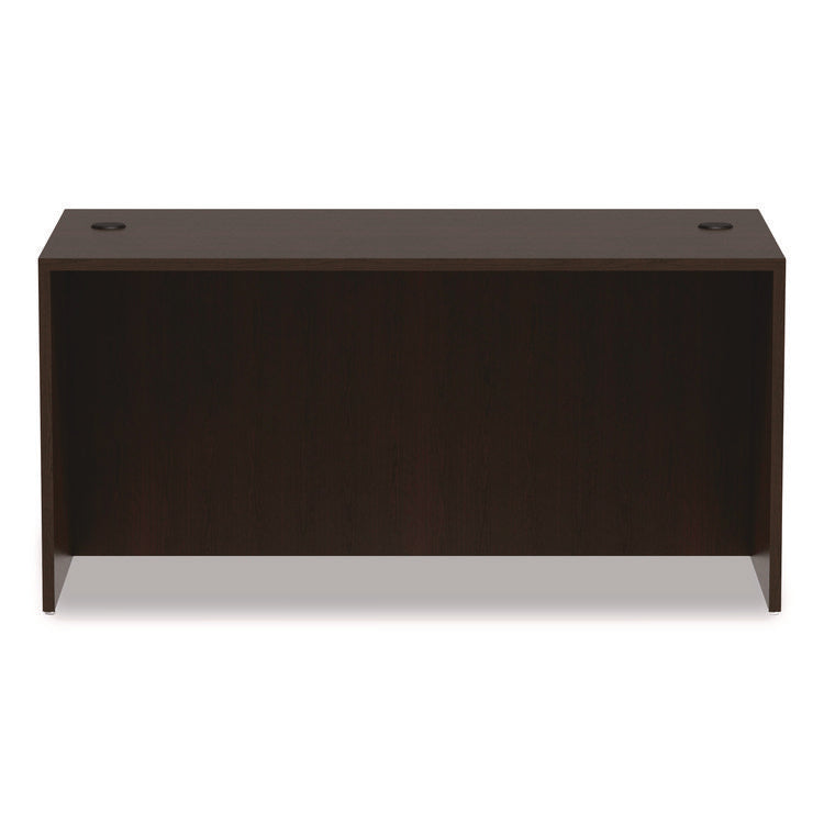 Alera Valencia Series Straight Front Desk Shell, 59.13" X 29.5" X 29.63", Espresso