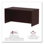 Alera Valencia Series Straight Front Desk Shell, 59.13" X 29.5" X 29.63", Mahogany