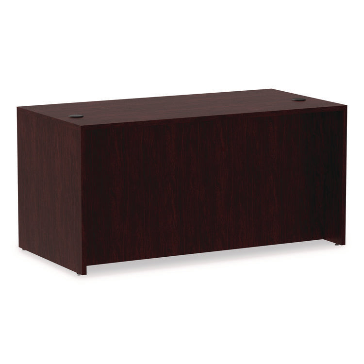 Alera Valencia Series Straight Front Desk Shell, 59.13" X 29.5" X 29.63", Mahogany