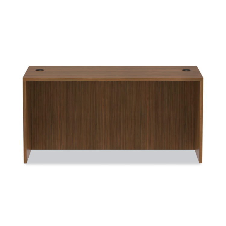 Alera Valencia Series Straight Front Desk Shell, 59.13" X 29.5" X 29.63", Modern Walnut