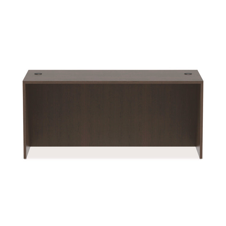 Alera Valencia Series Straight Front Desk Shell, 65" X 29.5" X 29.63", Espresso