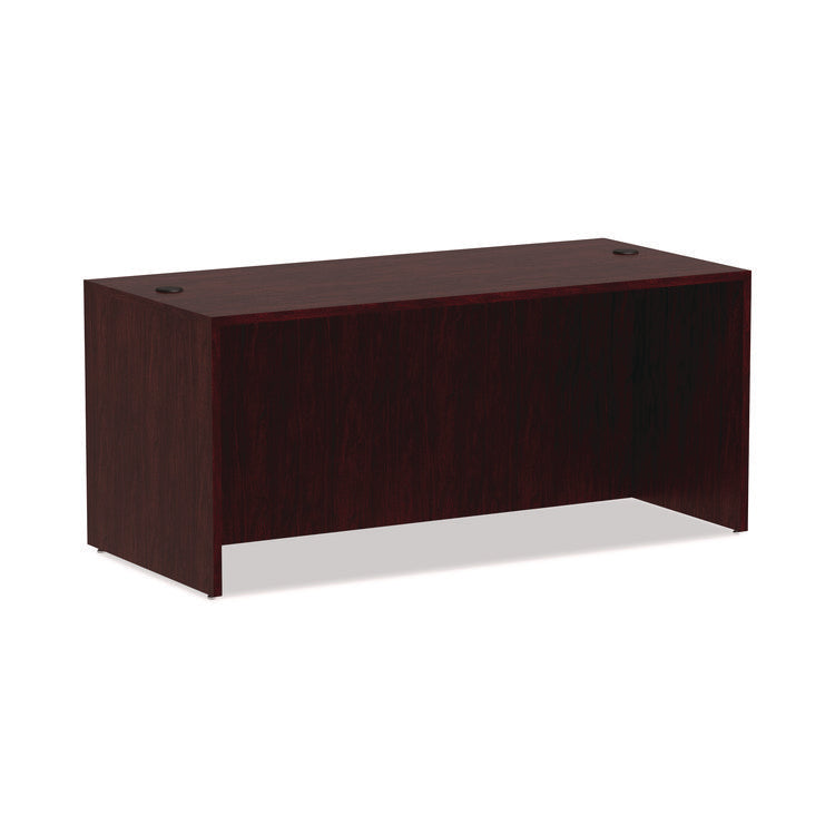 Alera Valencia Series Straight Front Desk Shell, 65" X 29.5" X 29.63", Mahogany
