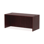 Alera Valencia Series Straight Front Desk Shell, 65" X 29.5" X 29.63", Mahogany