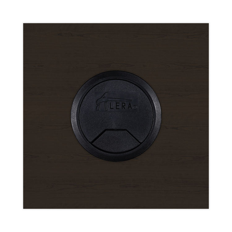 Alera Valencia Series Straight Front Desk Shell, 65" X 29.5" X 29.63", Mahogany