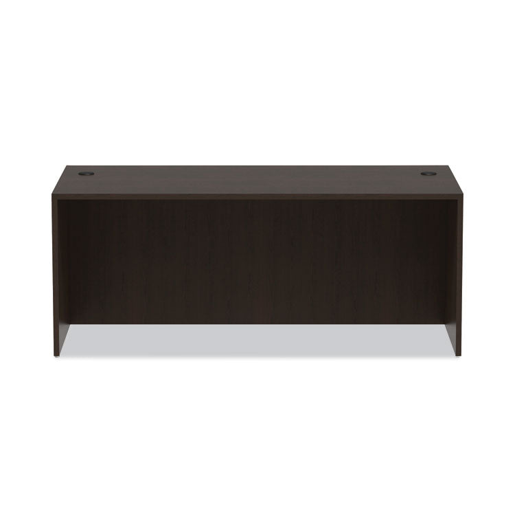 Alera Valencia Series Straight Front Desk Shell, 71" X 35.5" X 29.63", Espresso
