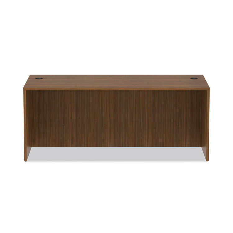 Alera Valencia Series Straight Front Desk Shell, 71" X 35.5" X 29.63", Modern Walnut