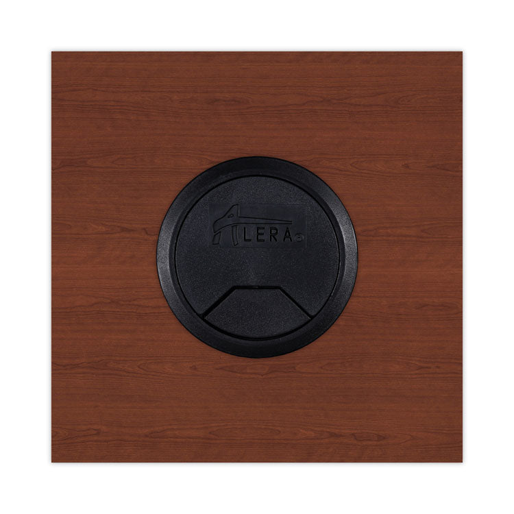 Alera Valencia Series Reversible Return/Bridge Shell, 35w x 23.63d x 29.5h, Medium Cherry