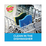 Non-Scratch Multi-Purpose Scrub Sponge, 4.4 X 2.6, 0.8" Thick, Blue, 6/pack