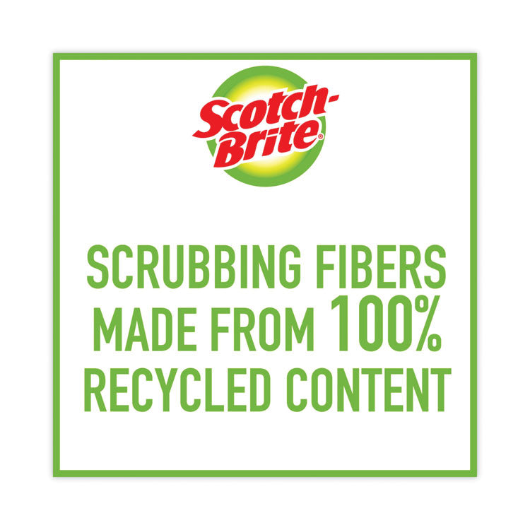 Non-Scratch Multi-Purpose Scrub Sponge, 4.4 X 2.6, 0.8" Thick, Blue, 6/pack