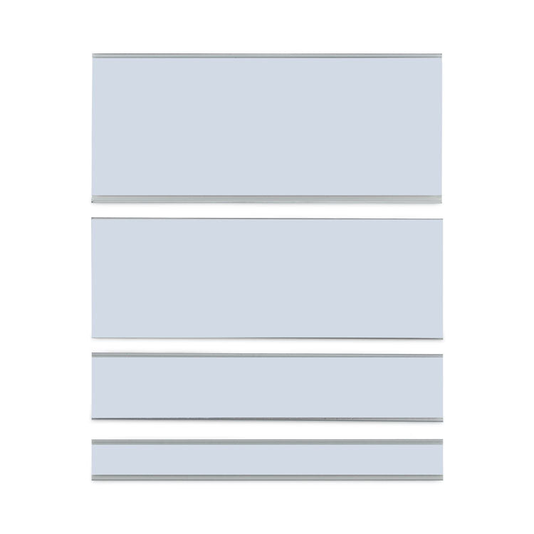 Clear Magnetic Label Holders, Side Load, 6 x 0.5, 10/Pack