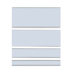 Clear Magnetic Label Holders, Side Load, 6 x 2, 10/Pack