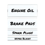 Clear Magnetic Label Holders, Side Load, 6 x 2.5, 10/Pack