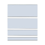 Clear Magnetic Label Holders, Side Load, 6 x 1, 10/Pack