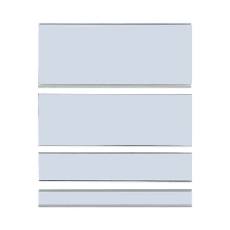 Clear Magnetic Label Holders, Side Load, 6 x 1, 10/Pack