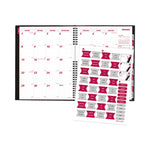 CoilPro 14-Month Ruled Monthly Planner, 11 x 8.5, Black Cover, 14-Month: Dec 2024 to Jan 2026