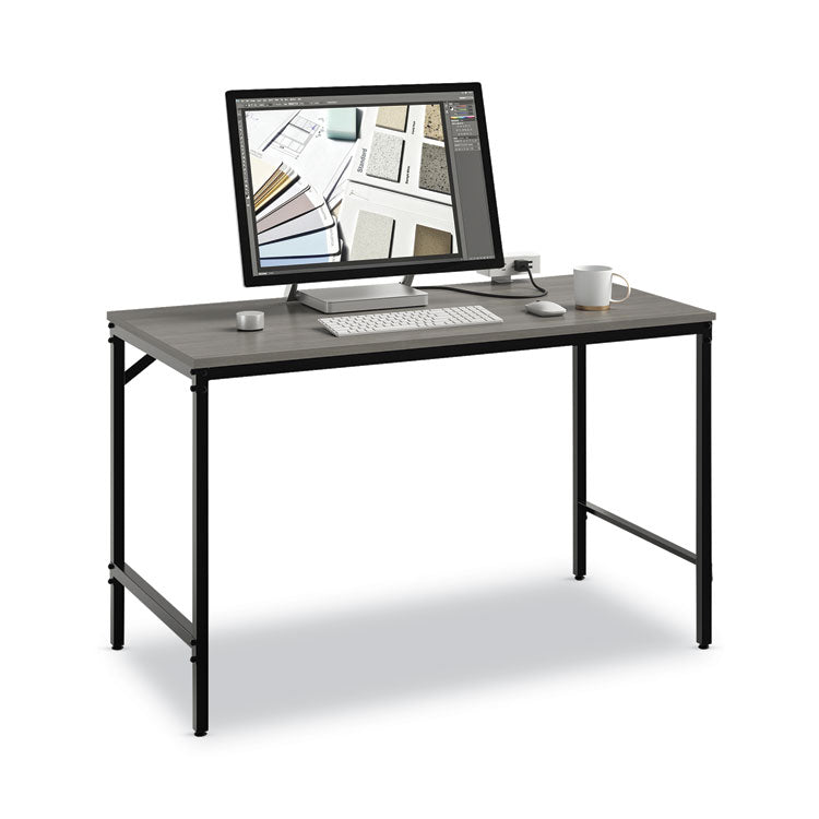 Simple Work Desk, 45.5" X 23.5" X 29.5", Gray