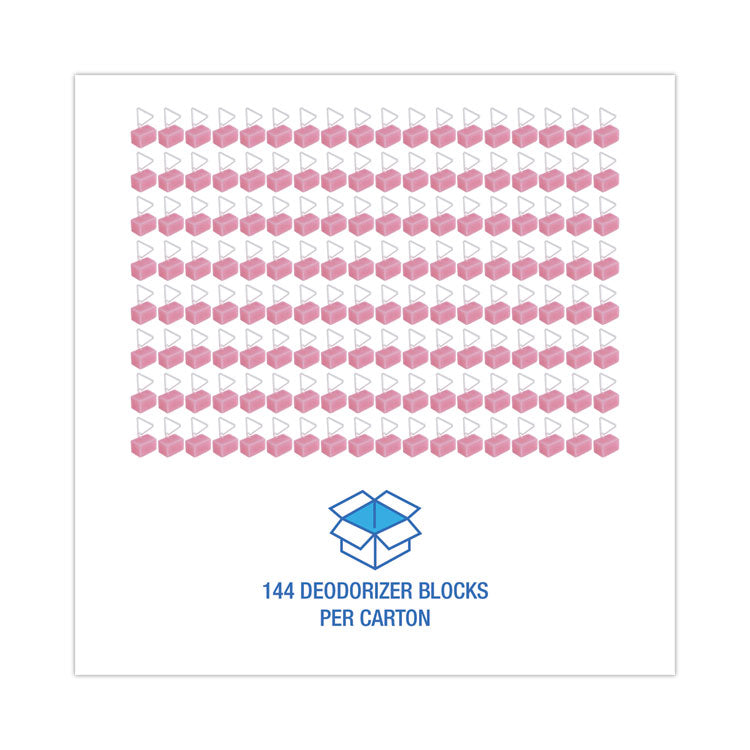 Para Toilet Bowl Deodorizer Block, Cherry Scent, 4 oz, Pink, 144/Carton