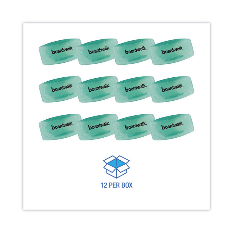 Toilet Bowl Clip, Cucumber Melon Scent, Green, 12/Box