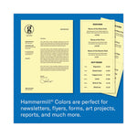 Colors Print Paper, 20 lb Bond Weight, 8.5 x 11, Canary, 500/Ream