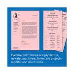 Colors Print Paper, 20 lb Bond Weight, 8.5 x 11, Pink, 500 Sheets/Ream, 10 Reams/Carton