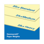 Colors Print Paper, 20 lb Bond Weight, 8.5 x 11, Canary, 500/Ream