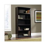Select Collection Bookcase, Five-Shelf, 35.27w x 13.22d x 69.76h, Estate Black