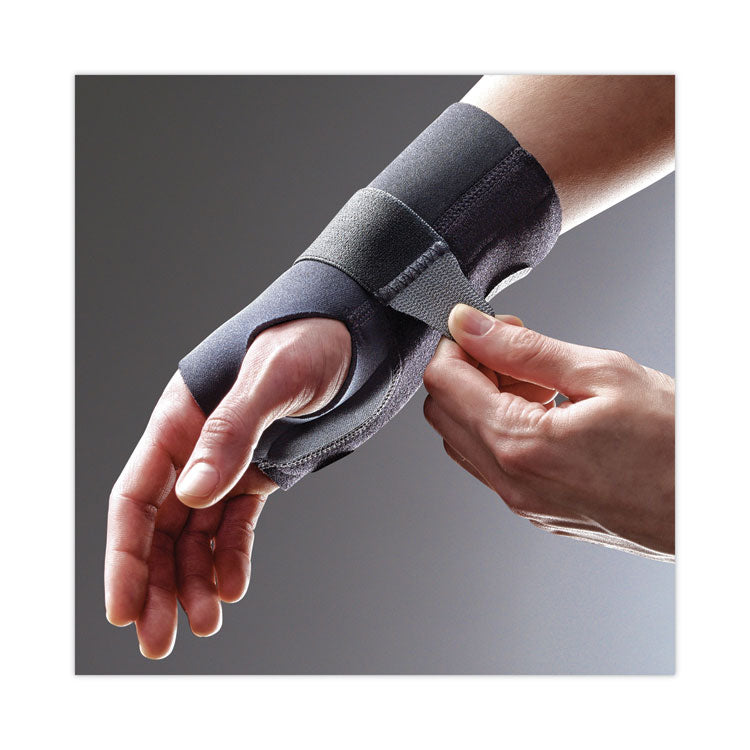 Energizing Wrist Support, Small/Medium, Fits Right Wrists 5.5" to 6.75", Black, 12/Carton