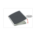 Adjustable Steel Footrest, Nonslip Surface, 22w x 14d x 4 to 4.75h, Black/Charcoal