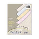 Array Card Stock, 65 lb Cover Weight, 8.5 x 11, Assorted Parchment Colors, 100/Pack