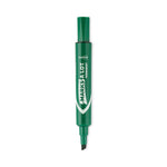 Marks A Lot Large Desk-Style Permanent Marker, Broad Chisel Tip, Green, Dozen (8885)